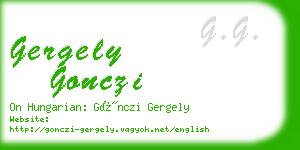 gergely gonczi business card